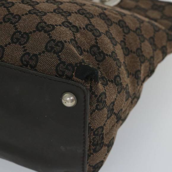 GUCCI GG Canvas Tote Bag Brown 285585 Auth bs9255 - Picture 10 of 16